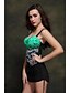 cheap One-piece swimsuits-Women&#039;s Floral Push-up Red Green Blue One-piece Swimwear - Abstract XXL XXXL XXXXL Red