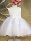 Χαμηλού Κόστους Ρούχα για Κορίτσια-Φλοράλ Αμάνικο Φόρεμα Λευκό