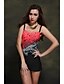 cheap One-piece swimsuits-Women&#039;s Floral Push-up Red Green Blue One-piece Swimwear - Abstract XXL XXXL XXXXL Red