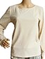 cheap Women&#039;s T-shirts-Simple T-shirt - Print Beige / Spring / Fall