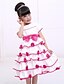 cheap Girls&#039; Clothing-Floral Short Sleeve Dress Wine