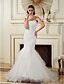 cheap Wedding Dresses-Wedding Dresses Court Train Sleeveless Strapless Tulle With 2023 Summer Bridal Gowns