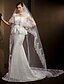 cheap Wedding Veils-Two-tier Lace Applique Edge Wedding Veil Cathedral Veils with 102.36 in (260cm) Tulle