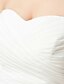 Недорогие Платья для подружек невесты-Коктейль-приём Платье - Белый Трапеция В виде сердца Длина по щиколотку Нейлоновая тафта