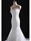abordables Robes de Mariée-Robe de Mariage  Sirène Col en Cœur Tribunal Tribunal