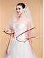 cheap Wedding Veils-One-tier Ribbon Edge Wedding Veil Cathedral Veils with 59.06 in (150cm) Tulle