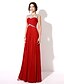 cheap Evening Dresses-A-Line Formal Evening Dress Bateau Neck Floor Length Chiffon with Beading 2020