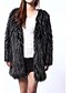 Χαμηλού Κόστους Γυναικείες Γούνες &amp; Δέρματα-γούνα παλτό μόδας μακρύ μανίκι κόμμα κουκούλα γούνα / περιστασιακό παλτό
