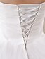 olcso Menyasszonyi ruhák-Báli ruha Szív-alakú Földig érő Tüll Made-to-measure esküvői ruhák val vel Gyöngydíszítés / Rátétek által