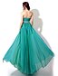 cheap Evening Dresses-A-Line Sparkle &amp; Shine Formal Evening Dress Sweetheart Neckline Sleeveless Floor Length Chiffon with Beading 2021