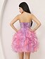 cheap Cocktail Dresses-A-Line Sparkle &amp; Shine Homecoming Cocktail Party Dress Sweetheart Neckline Sleeveless Knee Length Taffeta with Beading 2020