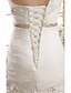 Χαμηλού Κόστους Νυφικά Φορέματα-Παραλία / Προορισμός Φορεματα για γαμο Τρομπέτα / Γοργόνα Ένας Ώμος Αμάνικο Μακρύ Οργάντζα Νυφικά φορέματα Με Ζώνη / Κορδέλα Χάντρες Καλοκαίρι 2023 Γαμήλιο Πάρτυ, Γυναικεία Ρούχα