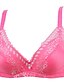 voordelige Beha&#039;s-Dames Push-Up Kanten beha Beha met vulling 5/8 cup Beha Katoen Donker roze Roze Zwart