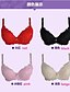 cheap Bras-Women&#039;s Push-up Lace Bras Padded Bras 5/8 cup Bra Solid Colored Cotton Red Pink Black