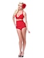 abordables Biquinis y Bañadores para Mujer-Mujer A lunares Relleno Halter Rojo Azul Bikini Bañadores Traje de baño - A Lunares Rojo