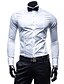 cheap Men&#039;s Shirts-Men&#039;s Solid Colored Shirt - Cotton Business Casual Work White / Black / Spring / Fall / Long Sleeve