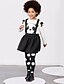 cheap Sets-Girl&#039;s All Seasons Micro-elastic Thin Tshirt and Dress Long Sleeve Clothing Sets (Cotton)