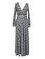 cheap Women&#039;s Dresses-Screen Color Maxi Dress - Long Sleeve Spring Screen Color