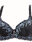 abordables Soutien-gorge-Femme Push-Up Soutien-gorge Rembourré Soutien-gorge à Armatures Bonnet 5/8 Soutien-gorge Jacquard Coton Violet Rouge Bleu