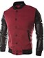 cheap Men&#039;s Jackets &amp; Coats-Men&#039;s Long Sleeve Casual Jacket,Cotton / Polyester / Cotton Blend Solid Black / Blue / Red / Gray