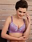 cheap Bras-Women&#039;s Push-up Underwire Bra 5/8 cup Bra Jacquard Cotton Purple Red Dark Red