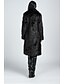 cheap Women&#039;s Fur &amp; Faux Fur Coats-Faux Leather Coats/Jackets Long Sleeve Faux Fur Black
