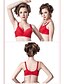 cheap Women&#039;s Sleep &amp; Lounge-Women&#039;s Push-up Lace Bras Padded Bras 5/8 cup Bra Solid Colored Lace Red Watermelon Pink
