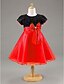 cheap Flower Girl Dresses-A-Line Knee Length Flower Girl Dress Cute Prom Dress Satin with Sash / Ribbon Fit 3-16 Years