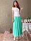 cheap Women&#039;s Skirts-Sagetech®Women&#039;s Solid Colored Long Chiffon Skirt (More Colors)