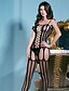 olcso セクシーランジェリー-Women&#039;s Mesh Plus Size Garters &amp; Suspenders Lace Lingerie Ultra Sexy Nightwear Black S M L