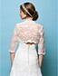 cheap Wraps &amp; Shawls-Shrugs Lace Wedding / Party Evening Wedding  Wraps With