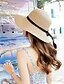 abordables Chapeaux Femme-Capeline Chapeau de Paille Chapeau de soleil Eté Décontracté Paillette Femme