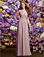 cheap Bridesmaid Dresses-Sheath / Column Bridesmaid Dress Halter Neck Sleeveless Beautiful Back Floor Length Chiffon with Criss Cross 2022