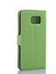 billige Mobiletuier og -deksler-Etui Til Samsung Galaxy S7 edge / S7 / S6 edge Kortholder / med stativ / Flipp Heldekkende etui Ensfarget PU Leather