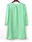 cheap Women&#039;s Dresses-Women&#039;s Daily Dress Above Knee Long Sleeve White / Green Spring