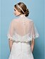 cheap Wraps &amp; Shawls-Wedding  Wraps Capelets Tulle Beige