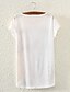 halpa Naisten T-paidat-Nais- Lyhythihainen Ohut Kesä T-paita,Color Block Valkoinen