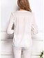 voordelige Damesblouses en -shirts-Dames Blouse Effen Zwart / Zomer