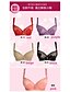 voordelige Beha&#039;s-Dames Push-Up Kanten beha Beha met vulling 5/8 cup Beha Jacquard Katoen Paars Rood Roze