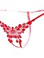 abordables Culottes-Femme Dentelle C-strings / Sous-vêtements Ultra Sexy Imprimé Noir Rouge Rose Taille unique