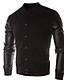 cheap Men&#039;s Jackets &amp; Coats-Men&#039;s Long Sleeve Casual Jacket,Cotton / Polyester / Cotton Blend Solid Black / Blue / Red / Gray