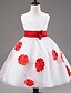 cheap Flower Girl Dresses-Ball Gown / Princess Knee Length Flower Girl Dress - Satin / Tulle Sleeveless Jewel Neck with Bow(s) / Pattern / Print / Sash / Ribbon by