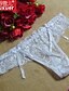 cheap Panties-Women&#039;s Ultra Sexy Nightwear - Lace Cotton Dark Pink / White / Black One-Size