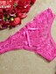 cheap Panties-Women&#039;s Ultra Sexy Nightwear - Lace Cotton Solid Colored Dark Pink / White / Black
