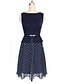 cheap Women&#039;s Dresses-Layi    Women&#039;s European Waisted Dots Sleeveless Dress