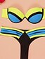abordables Maillots de Bain Femme &amp; Bikinis-Femme Push-Up Bandeau Bikinis Couleur Pleine Push Up Sport,Nylon Spandex Couleur Pleine