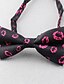 cheap Men&#039;s Accessories-Men&#039;s Vintage / Party / Work Polyester Bow Tie - Print / Black / Red / All Seasons
