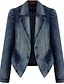 cheap Women&#039;s Outerwear-Women&#039;s Denim Jacket Blue XXXL / XXXXL / XXXXXL