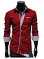 ieftine Bluze Bărbați-Bărbați Cămașă Clasic &amp; Fără Vârstă - Culoare Mixtă Stl Roșu Vin