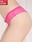 cheap Panties-Women&#039;s Ultra Sexy Nightwear - Lace Solid Colored Dark Pink / White / Black One-Size